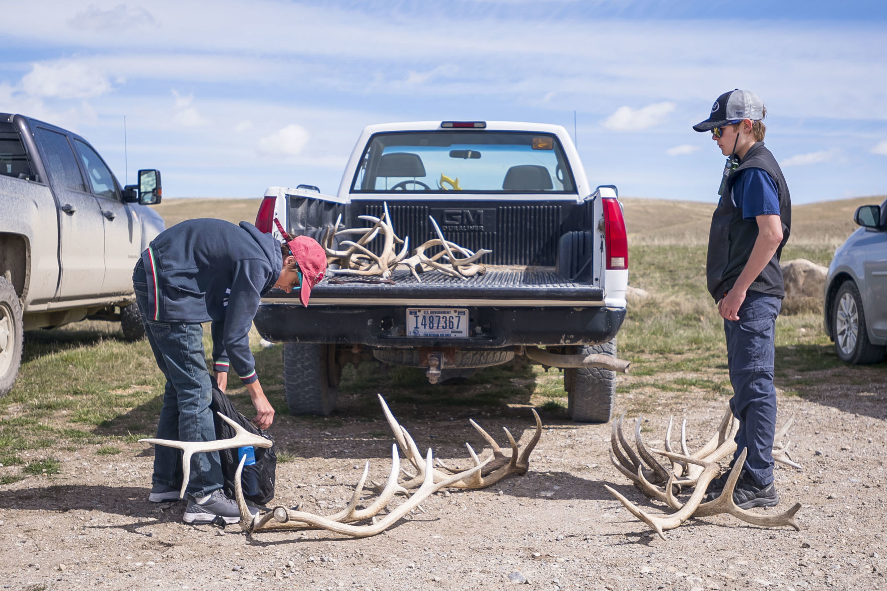 Boy Scout antler pickup